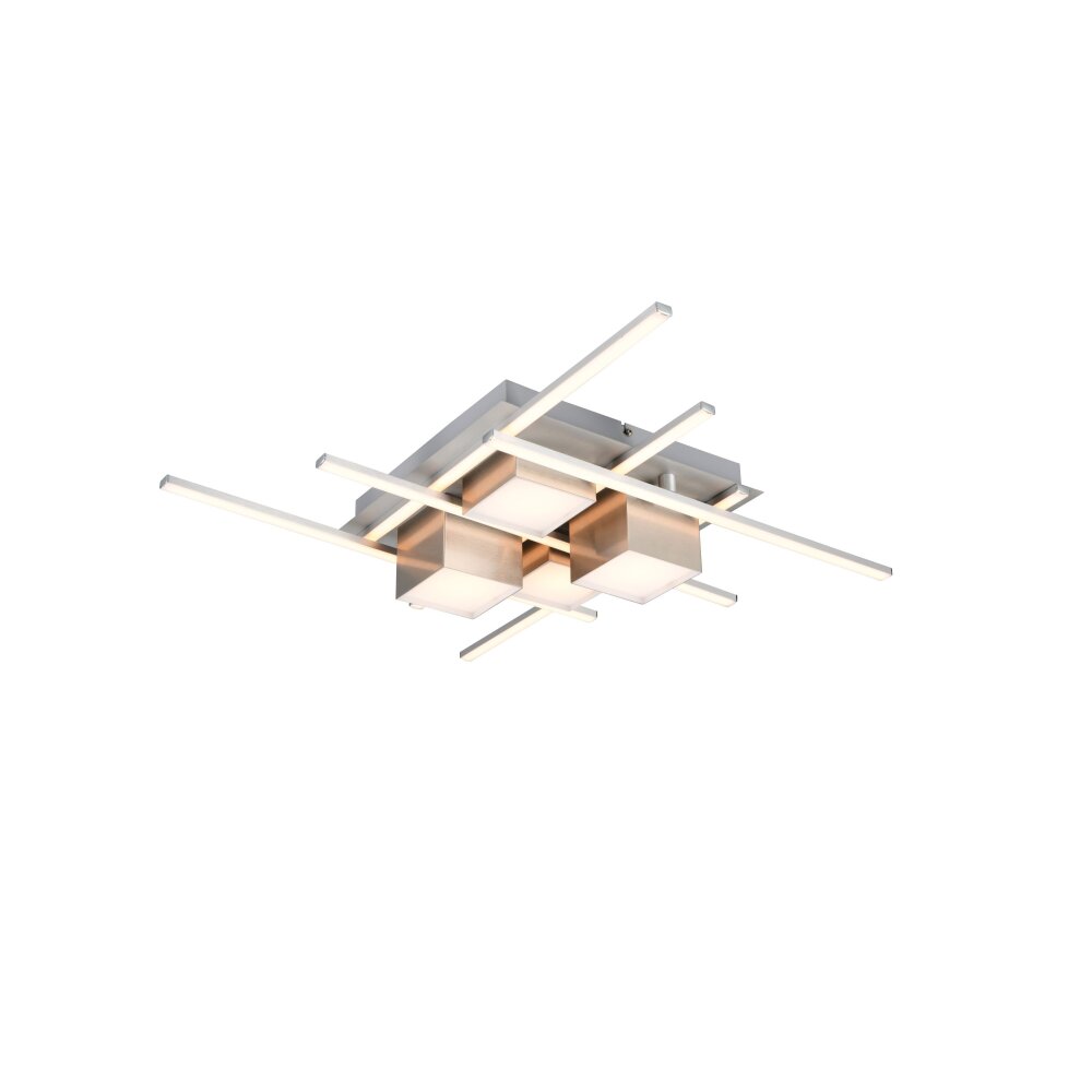 Trio Roger Taklampa LED Nickel matt, 1-ljuskällor, Fjärrkontroll main product photo