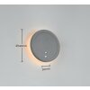 Reality FORTALEZA Vägglampa LED Antracit, 1-ljuskällor, Rörelsedetektor