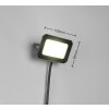 Reality FUNCHAL Vägglampa LED Svart, 1-ljuskällor