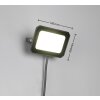 Reality FUNCHAL Vägglampa LED Svart, 1-ljuskällor