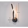 Reality Ginko Vägglampa LED Svart, 1-ljuskällor