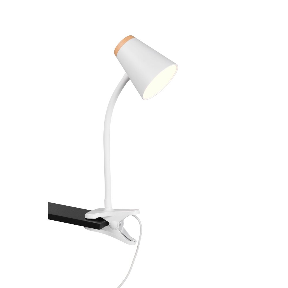 Reality Pongo Klämlampa LED Vit, 1-ljuskällor main product photo