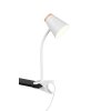 Reality Pongo Klämlampa LED Vit, 1-ljuskällor