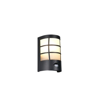 Reality SINTRA Vägglampa Svart, 1-ljuskällor, Rörelsedetektor