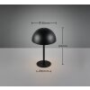 Svamplampa  Reality Munoz Bordslampa LED Svart, 1-ljuskällor