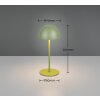 Reality Ortiz Bordslampa LED Grön, 1-ljuskällor