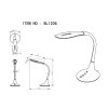Globo Pattaya Bordslampa LED Krom, Vit, 1-ljuskällor