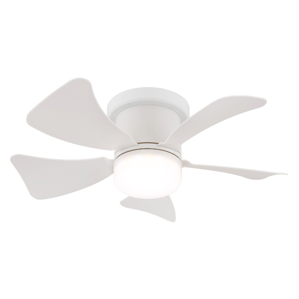 Globo Hines Takfläkt med belysning LED Vit, 1-ljuskällor, Fjärrkontroll main product photo
