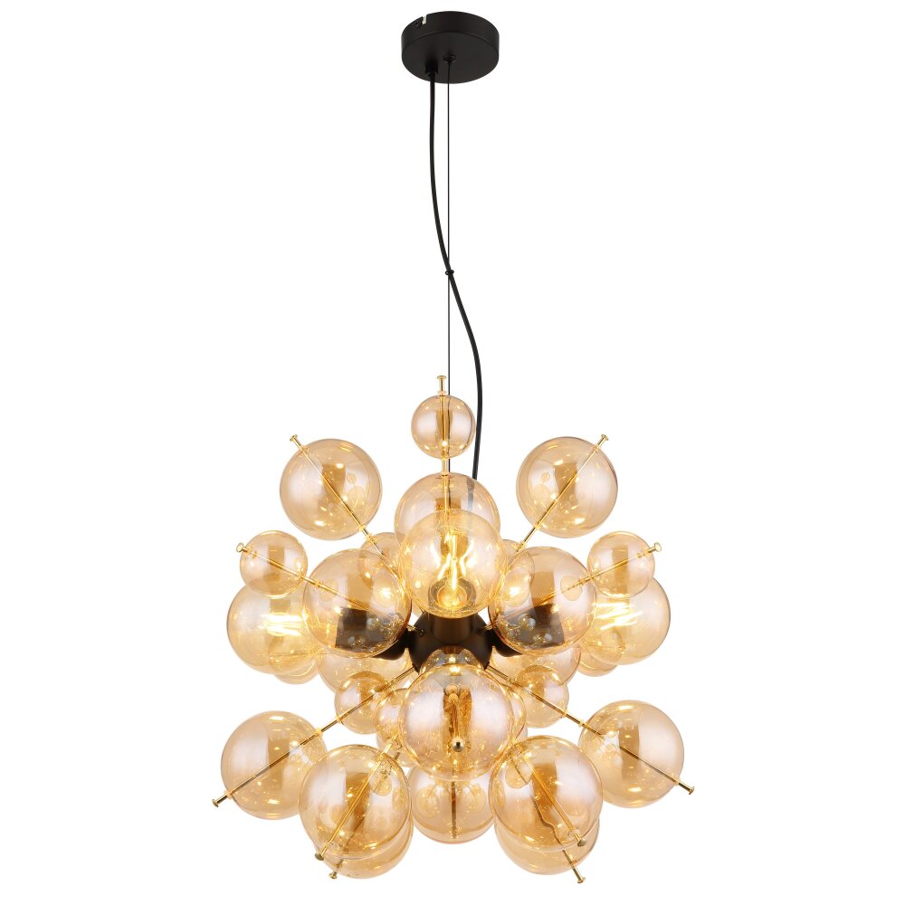 Globo Udo Pendellampa Guld, Svart, 4-ljuskällor main product photo