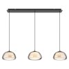 Globo Avila Pendellampa LED Krom, Svart, 1-ljuskällor, Fjärrkontroll