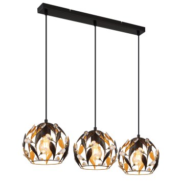 Globo Mika Pendellampa Svart, 3-ljuskällor
