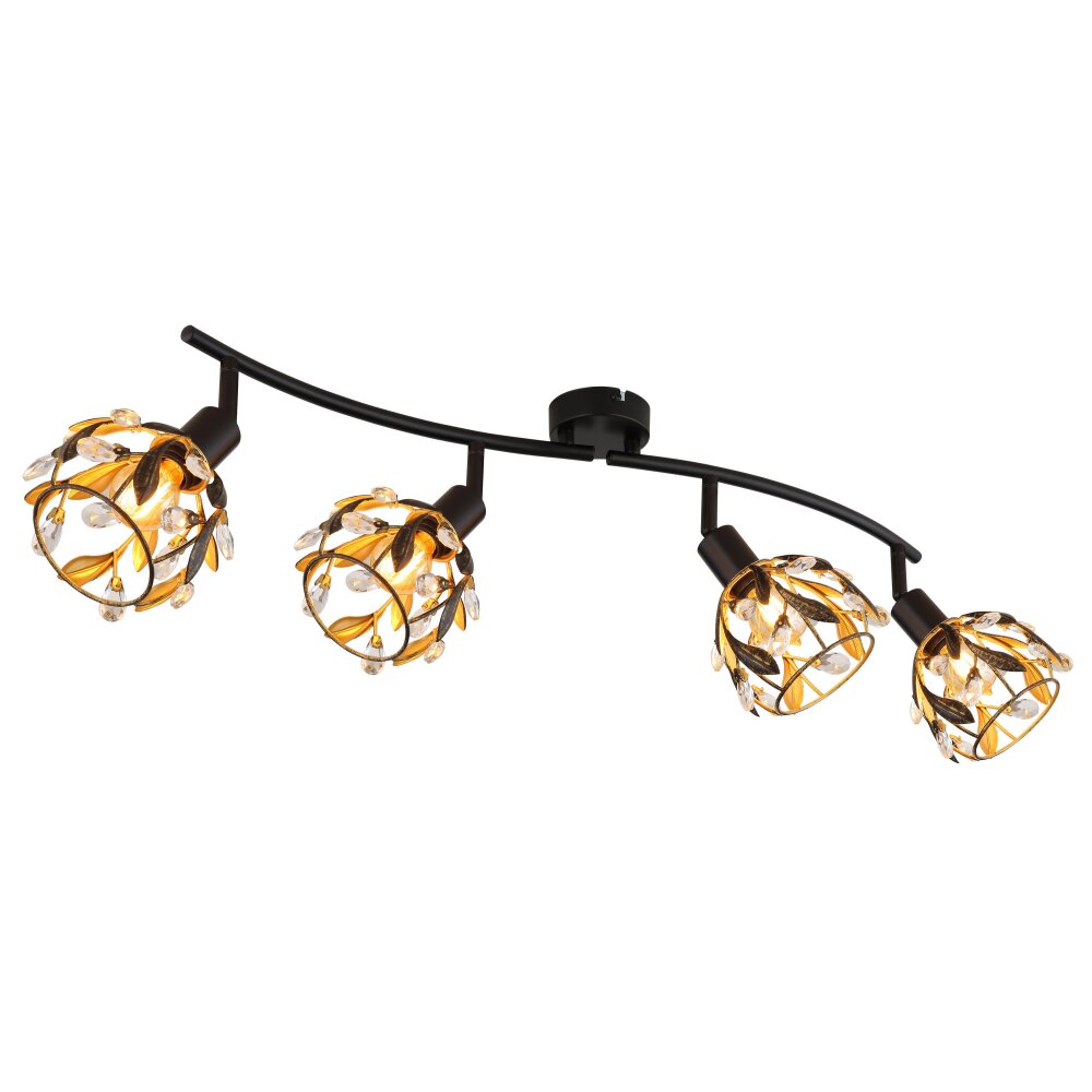 Globo Mika Taklampa Svart, 4-ljuskällor main product photo