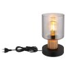 Globo Aleidis Bordslampa Mörkbrun, Svart, 1-ljuskällor