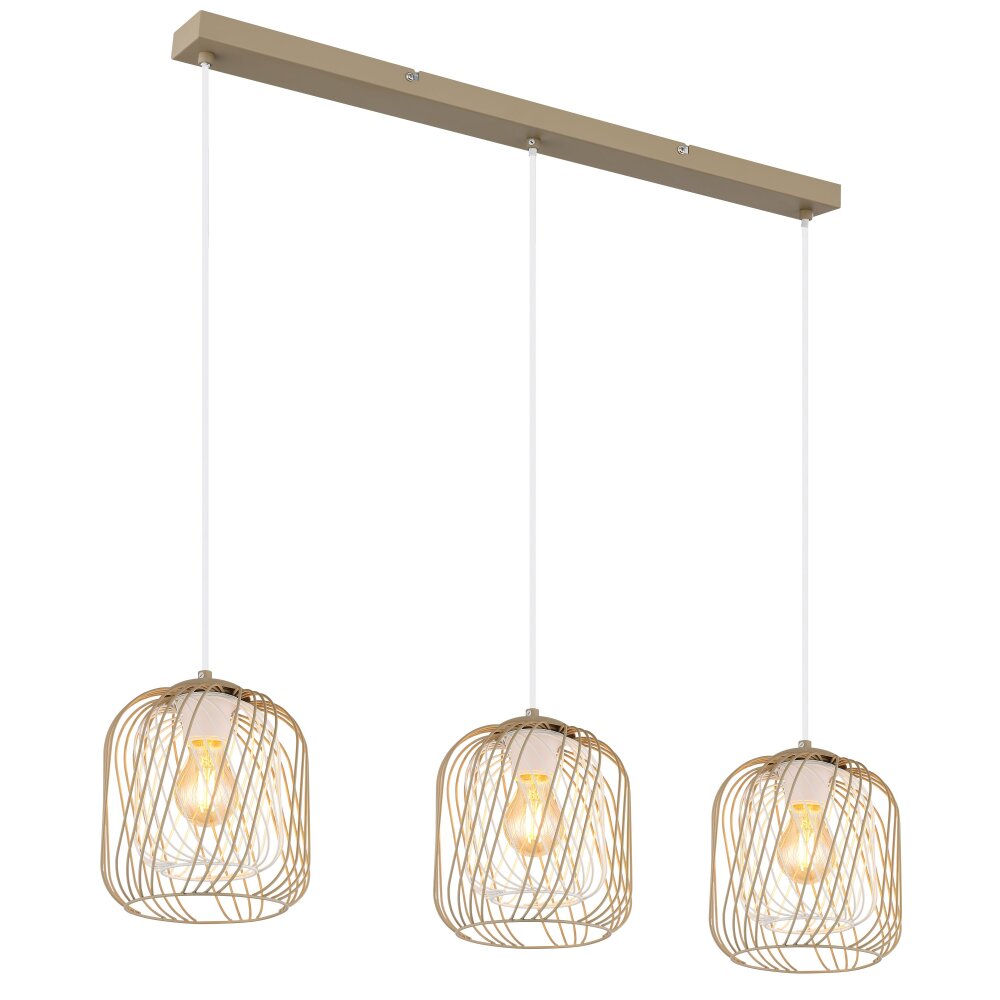 Globo Dichti Pendellampa Sandfärgad, 3-ljuskällor main product photo