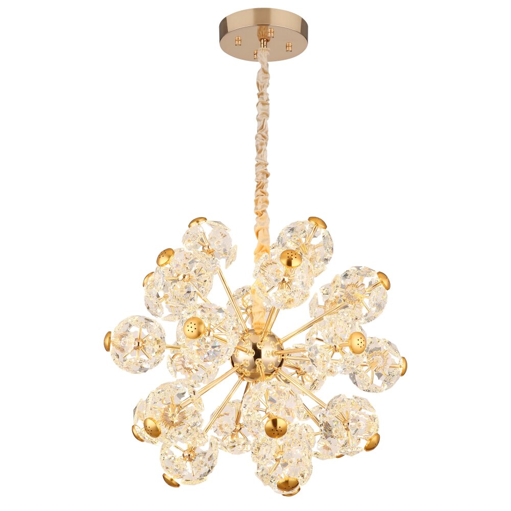 Globo Florietta Pendellampa LED Guld, 1-ljuskällor main product photo
