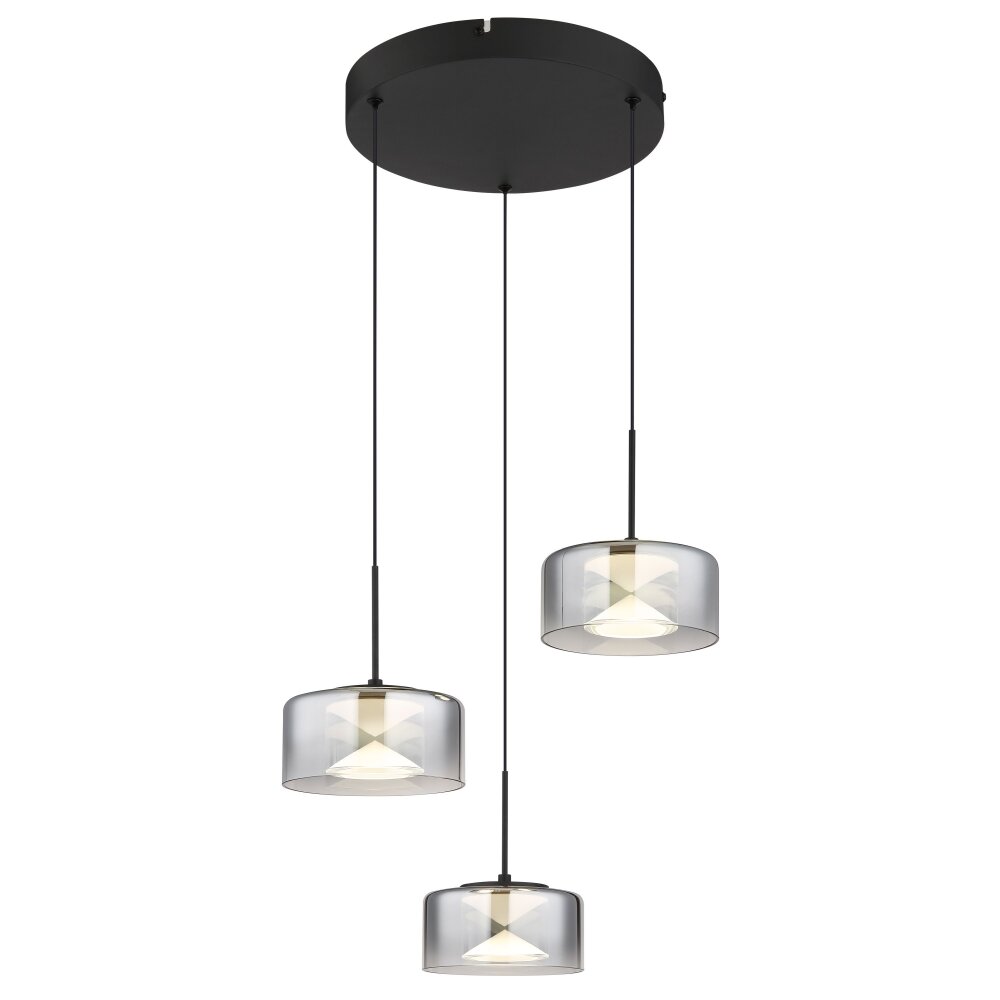 Globo Belinda Pendellampa LED Svart, 1-ljuskällor main product photo