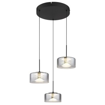 Globo Belinda Pendellampa LED Svart, 1-ljuskällor