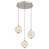 Globo Virina Pendellampa LED Krom, 1-ljuskällor