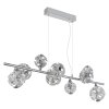 Globo Virina Pendellampa LED Krom, 1-ljuskällor