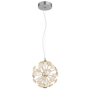 Globo Virina Pendellampa LED Krom, 1-ljuskällor