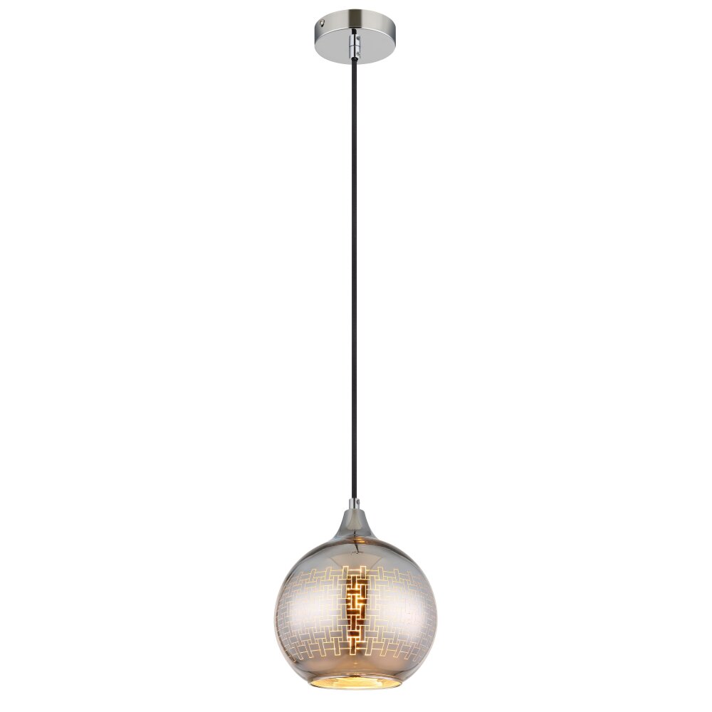 Globo Lourdes Pendellampa Vit, 1-ljuskällor main product photo