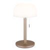 Svamplampa  Globo Norman Bordslampa LED Champagne, 1-ljuskällor