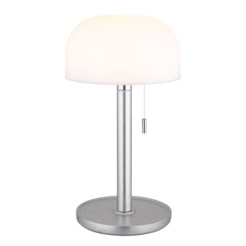 Svamputseende  Globo Norman Bordslampa LED Silver, 1-ljuskällor