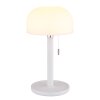 Globo Norman Bordslampa LED Vit, 1-ljuskällor