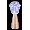 Globo Polimi Bordslampa LED Champagne, 1-ljuskällor, Färgväxlare