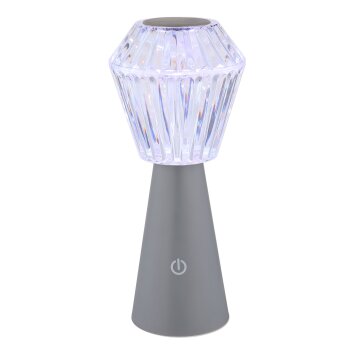 Globo Polimi Bordslampa LED Silver, 1-ljuskällor, Färgväxlare