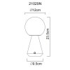 Globo Sora Bordslampa LED Nickel matt, 1-ljuskällor