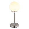 Globo Haku Bordslampa LED Nickel glansig, Nickel matt, 1-ljuskällor