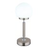 Globo Haku Bordslampa LED Nickel glansig, Nickel matt, 1-ljuskällor