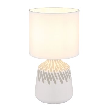 Globo Rela Bordslampa Vit, 1-ljuskällor