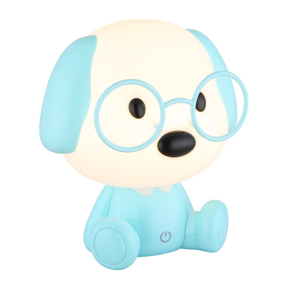 Globo Puppy Bordslampa LED Blå, Vit, 1-ljuskällor main product photo