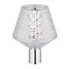 Globo Gixi Bordslampa LED Krom, Genomskinlig, klar, 1-ljuskällor