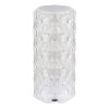 Globo Gixi Bordslampa LED Silver, Genomskinlig, klar, 1-ljuskällor, Färgväxlare