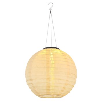 Globo Solar Solcellslampa LED Sandfärgad, 1-ljuskällor