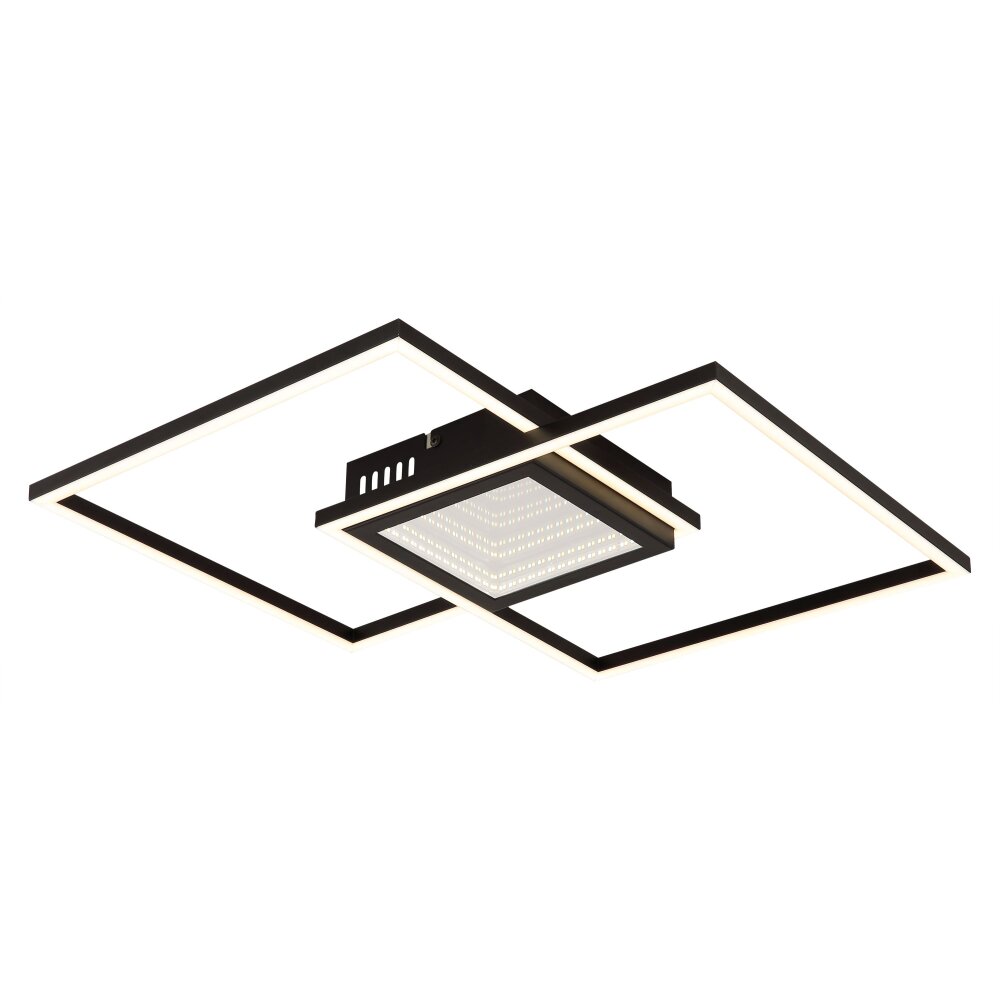 Globo Saunders Taklampa LED Svart, 1-ljuskällor, Fjärrkontroll main product photo