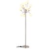 Globo Riha Golvlampa Nickel matt, 12-ljuskällor