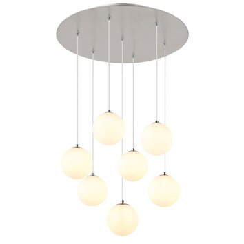 Globo Riha Nickel matt, 7-ljuskällor