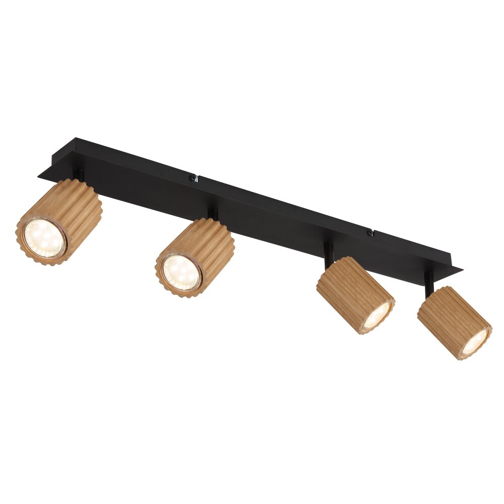 Globo Wenzel Taklampa Svart, 4-ljuskällor main product photo