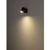 Globo und Taklampa, Takstrålkastare, Vägglampa, Väggspotlight Mörkbrun, Svart, 1-ljuskällor