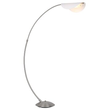 Globo Robles Golvlampa LED Nickel matt, 1-ljuskällor