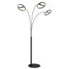 Globo Della Golvlampa LED Svart, 1-ljuskällor