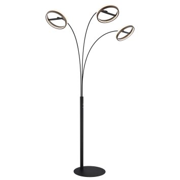 Globo Della Golvlampa LED Svart, 1-ljuskällor