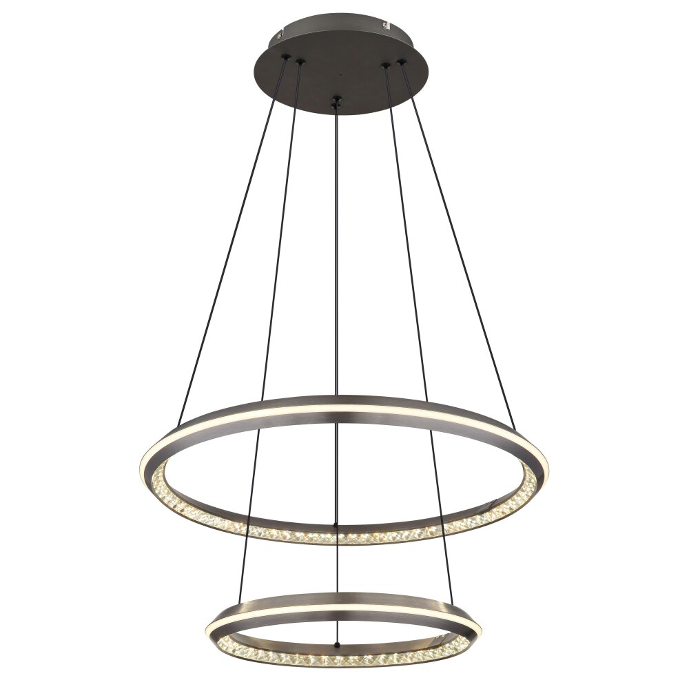 Globo Alaina Pendellampa LED Grått, 1-ljuskällor, Fjärrkontroll main product photo