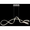 Globo Swirl Pendellampa LED Nickel matt, 1-ljuskällor