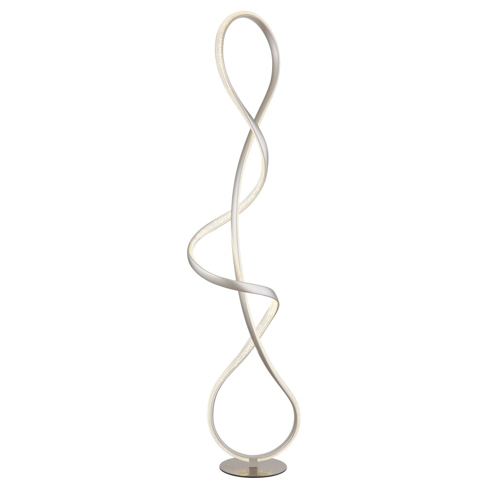 Globo Swirl Golvlampa LED Nickel matt, 1-ljuskällor main product photo