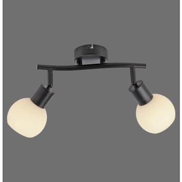 Leuchten Direkt LOKI Taklampa LED Svart, 2-ljuskällor